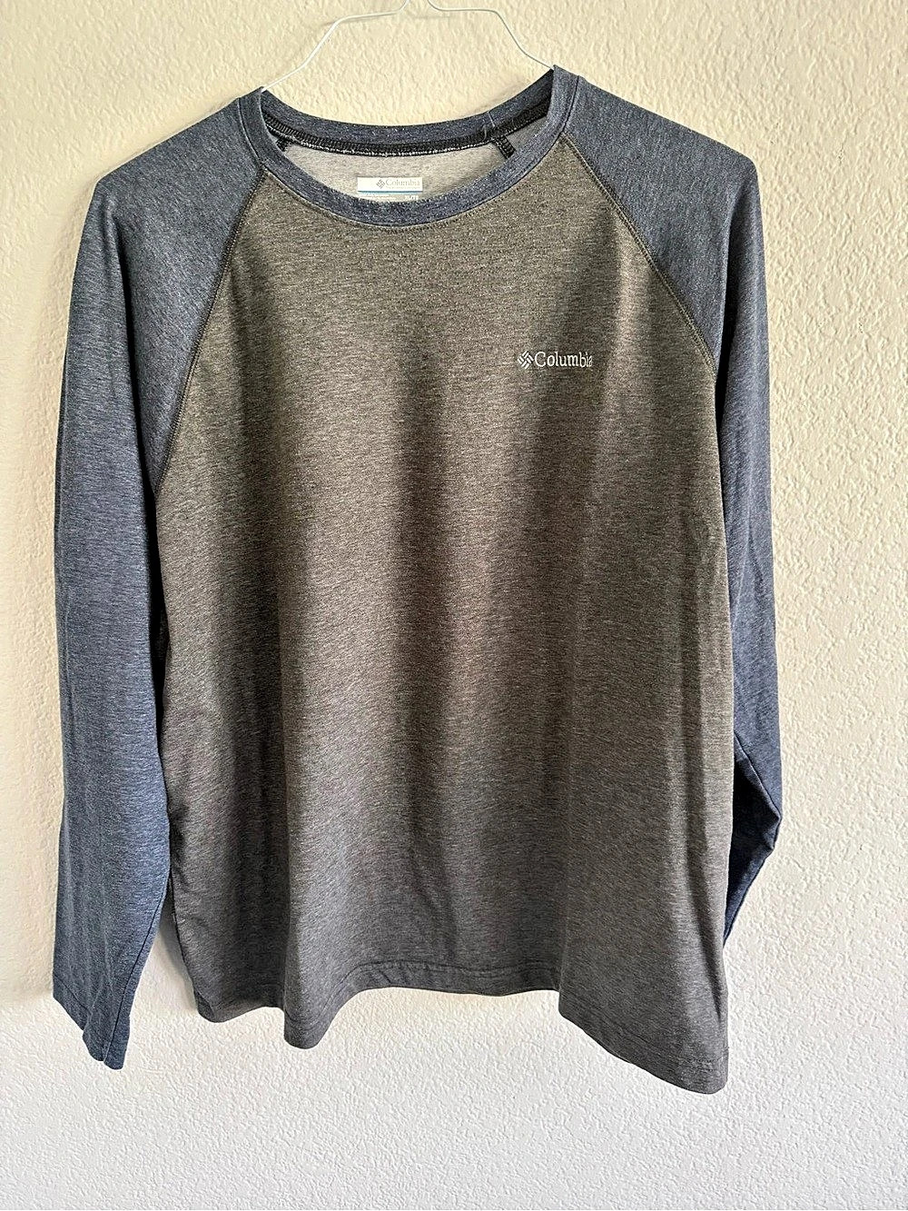 Columbia Omni-Wick long sleeve raglan tee Gray XL
